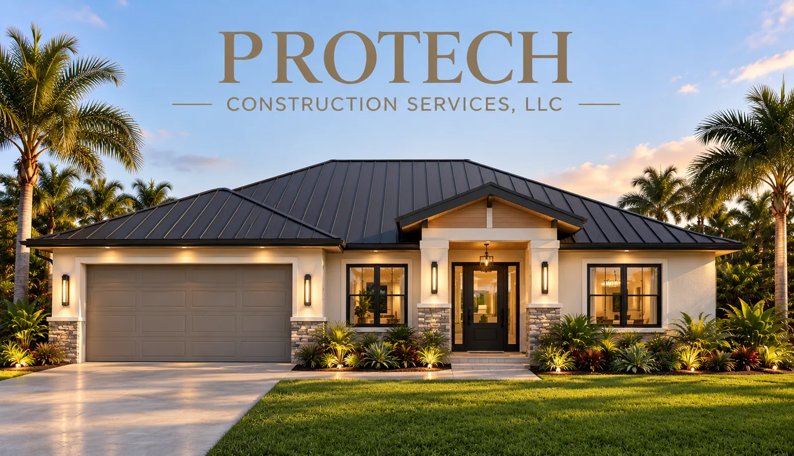 The Designer Aspen exterior, same floor plan with a standing-seam metal roof